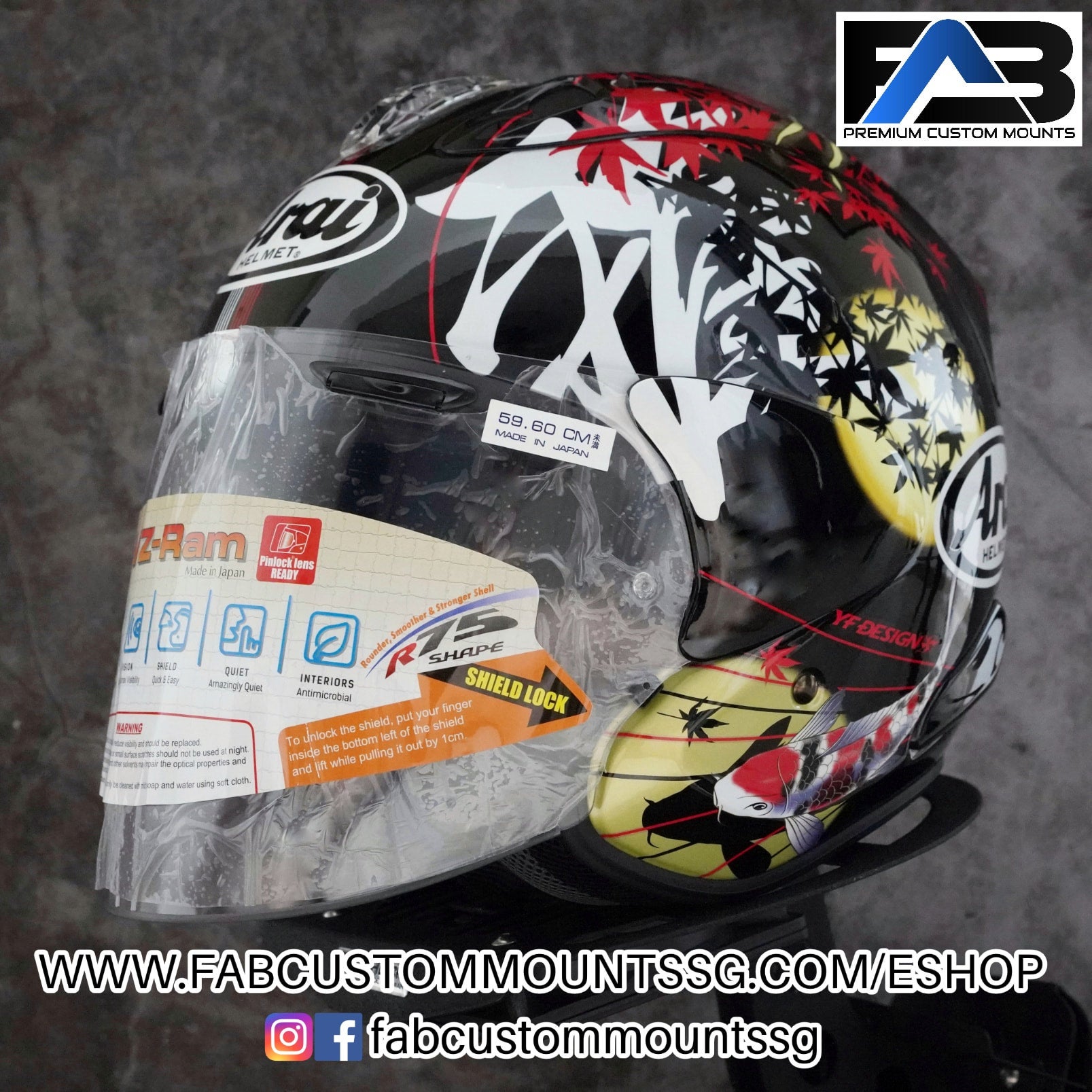 ARAI VZ RAM Oriental 2 - Size L | FAB Premium Custom Mounts